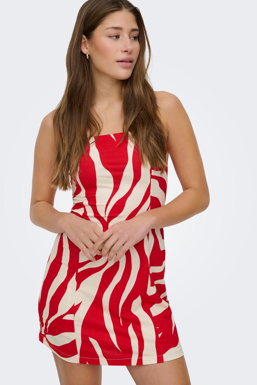 Vestido corto estampado floral