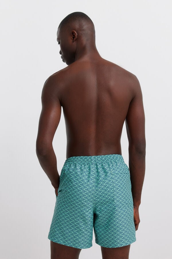 Springfield Majica od vafl tkanja Zelena