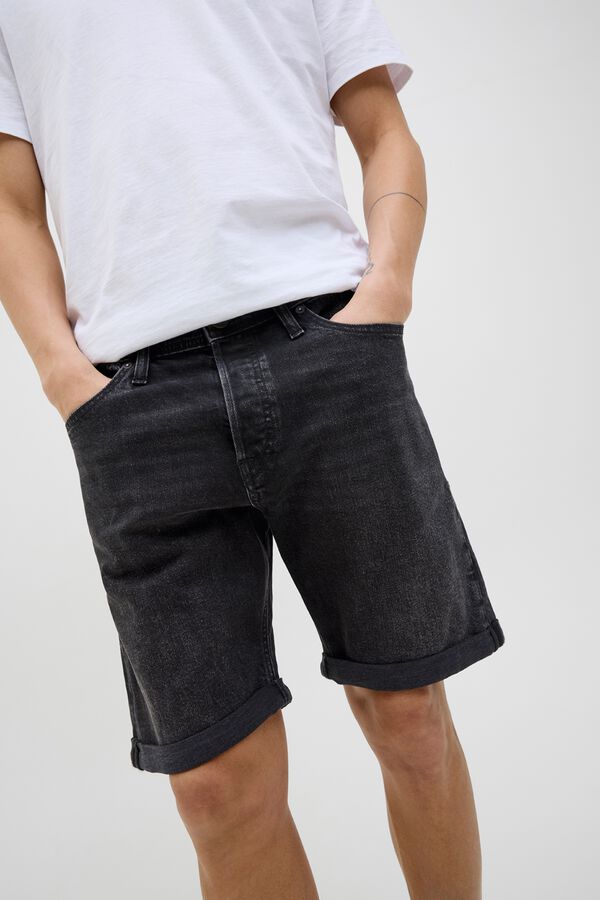Jack & Jones Denim regular Bermuda shorts black