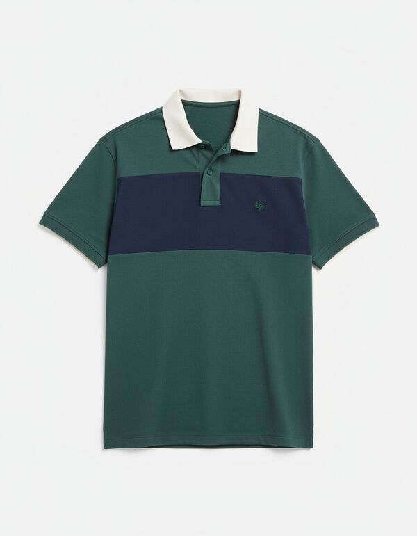 Springfield Polo majica od pikea standardnog kroja Tirkizna