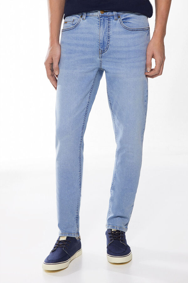 Springfield Jeans skinny lavé moyen clair bleu