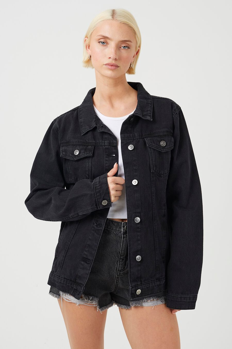 Cazadora vaquera oversize