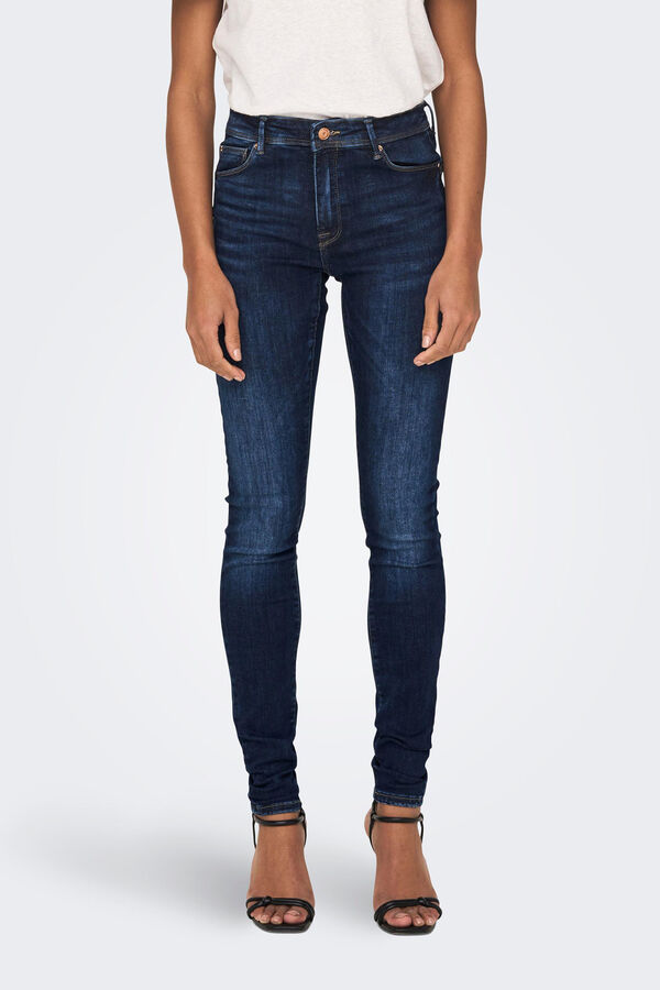 Springfield Skinny Jeans cintura alta azul medio