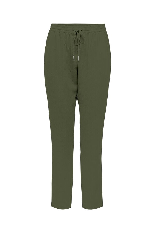 Only Pantal&oacute;n recto fluido kaki