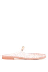 XTI Bailarina goma destalonada rejilla rosa