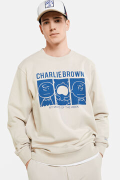 Springfield Sweat-shirt Charlie Brown gris