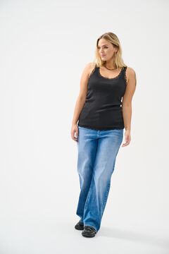 Only Carmakoma Top com renda tamanho grande