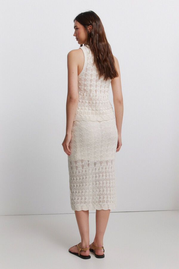 Springfield Pointelle skirt beige