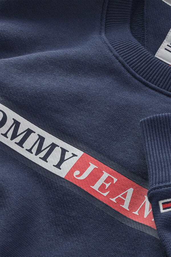 Springfield Sudadera de hombre con logo Tommy Jeans. navy