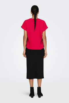 JDY Blusa manga corta lino