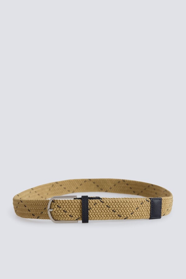 Springfield Plain braided belt grey