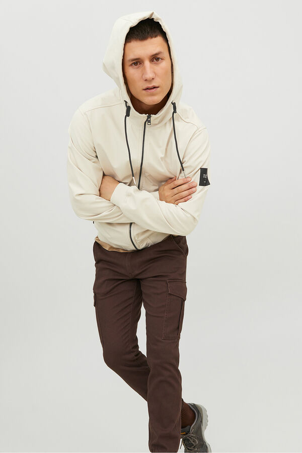 Jack & Jones Softshell jacket with hood grey