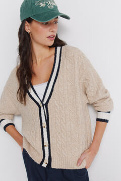 Springfield Casaco de malha tran&ccedil;ado