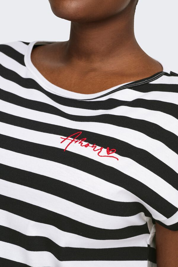 Only Carmakoma Cotton plus size T-shirt black