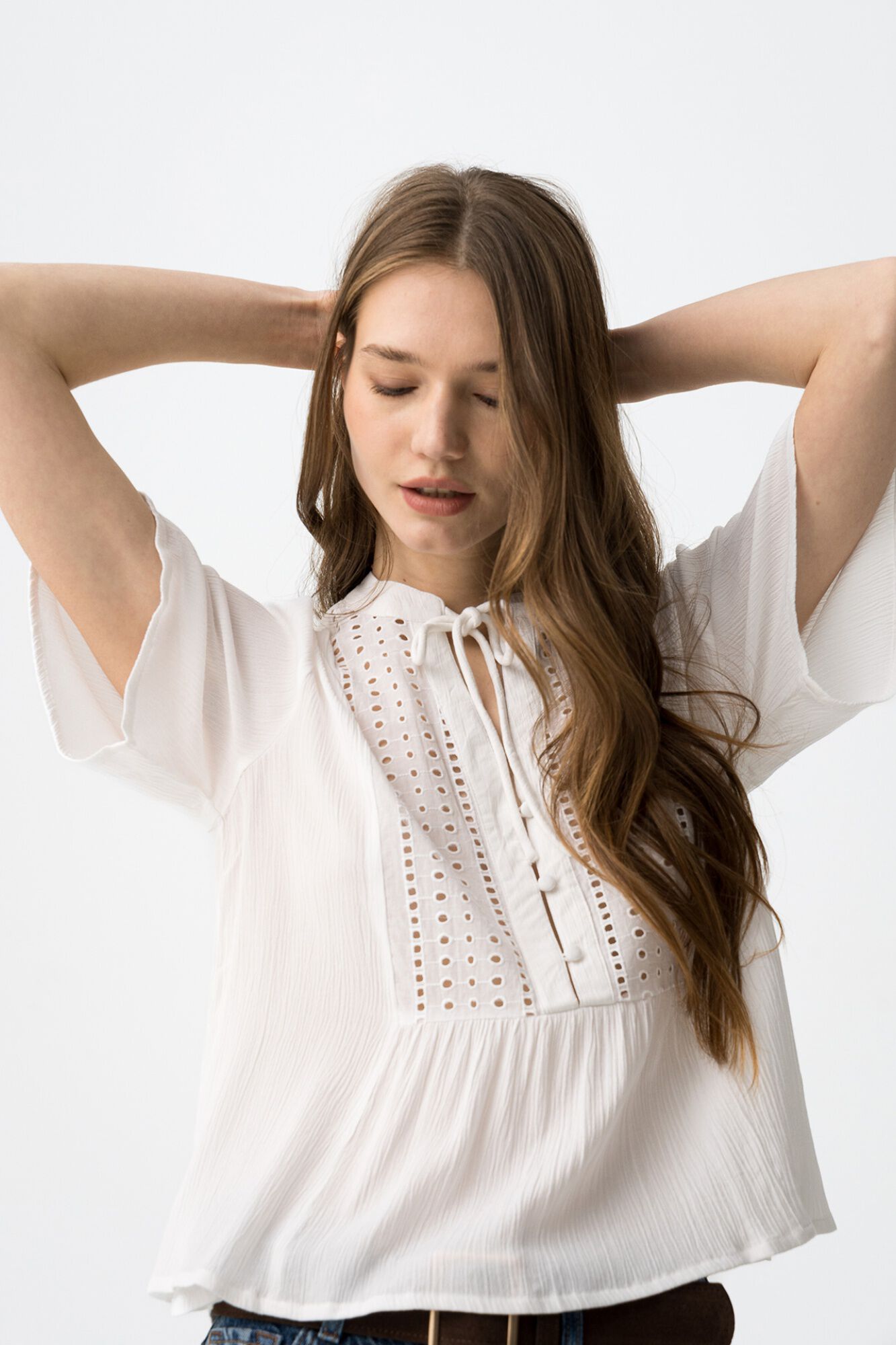 Tiffosi Blusa con encaje