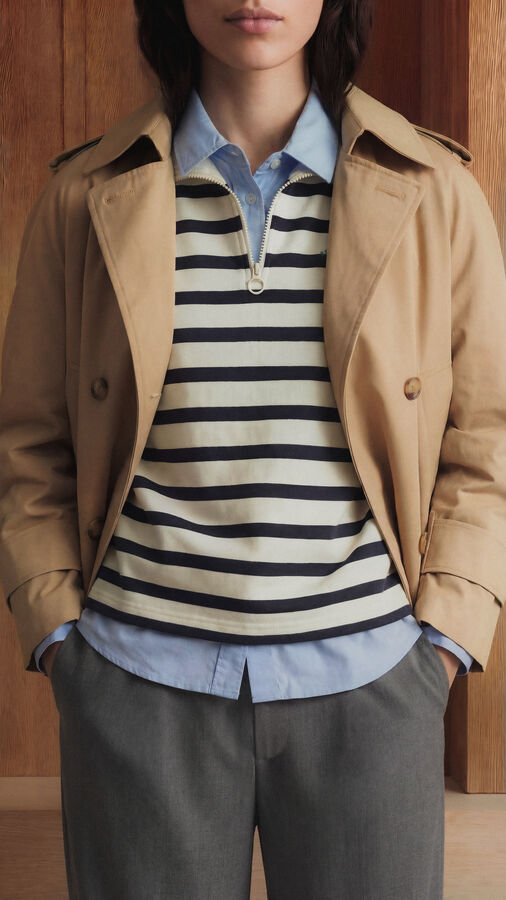 Springfield Striped sweatshirt brown