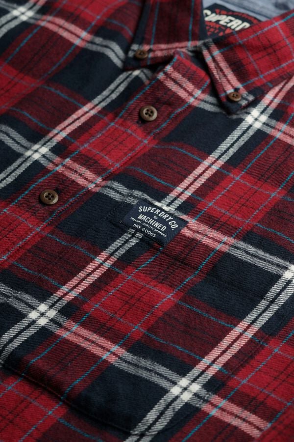 Superdry Plaid long sleeve shirt blue