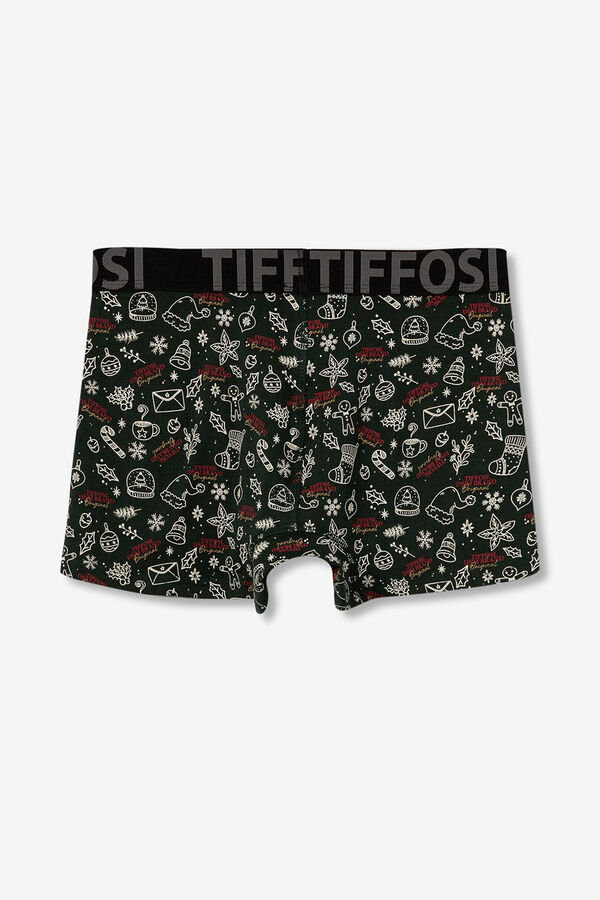 Tiffosi Boxers Estampados Navide&ntilde;os gris