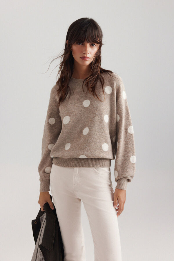 Springfield Polka-dots jumper nude