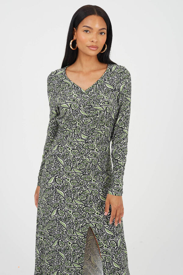 Brave Soul Long print dress Zelena