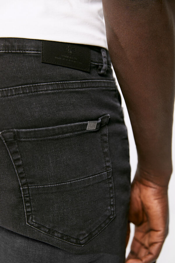 Springfield Jeans slim ultra léger noir lavé demi gris