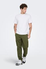 Only & Sons Pantal&oacute;n largo cargo verde