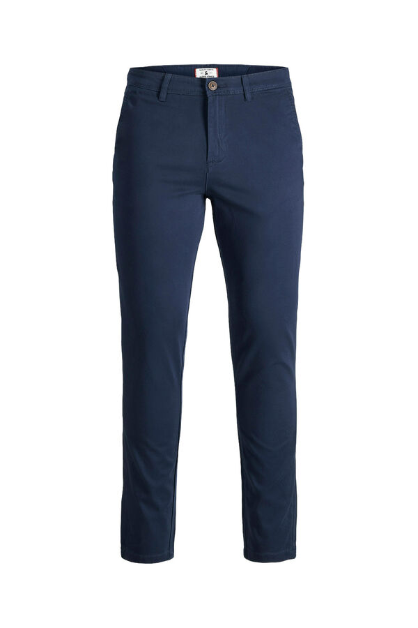 Jack & Jones Junior Pantal&oacute;n chino slim azul