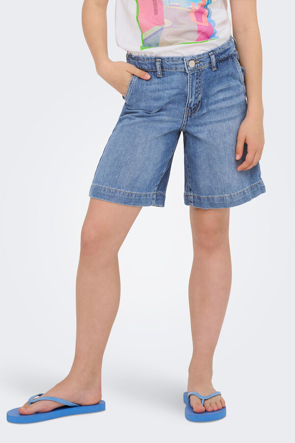 Only Girls Bermuda vaquera larga azul