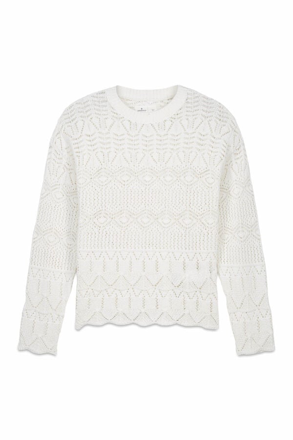 Springfield Pointelle jumper bej