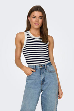 JDY Top de malha justo mangas