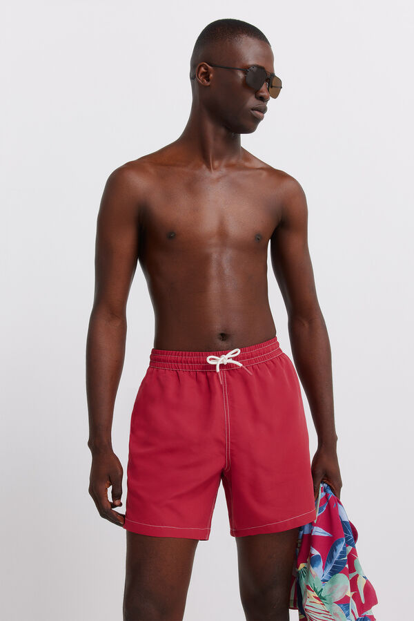 Springfield Plain contrast swimwear red
