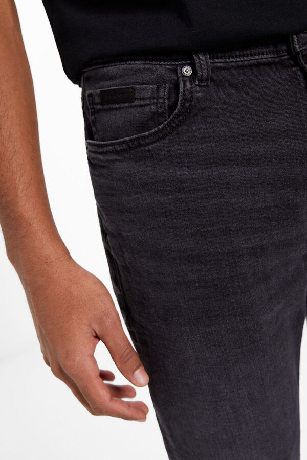 Springfield Jeans Slim Schwarz verwaschen grau