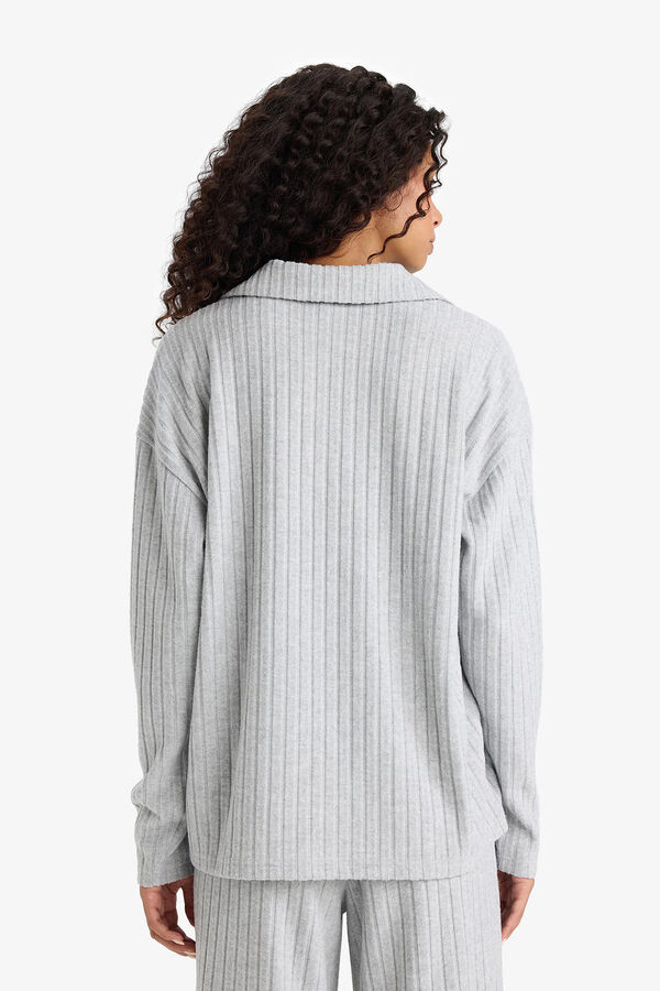 DeFacto Long-sleeved T-shirt grey