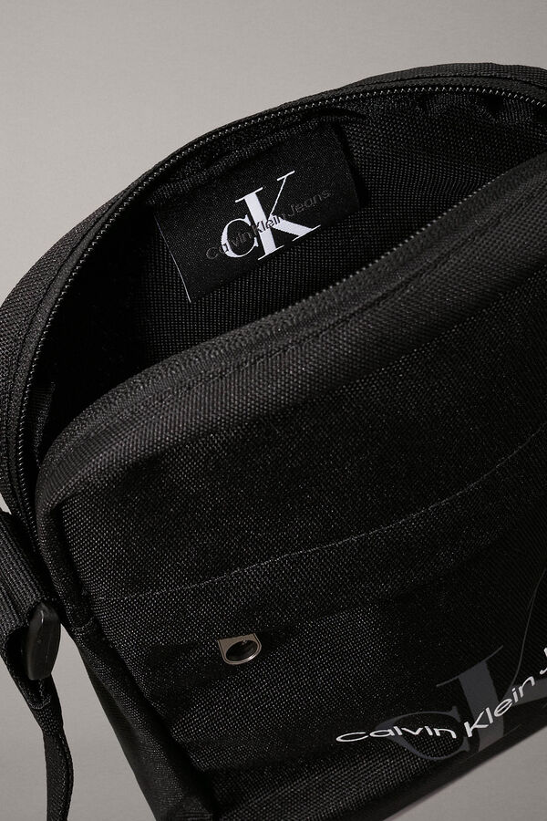 CK Jeans Calvin Klein nylon jeans crossbody bag black
