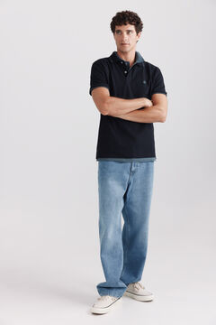 Springfield Polo piqu&eacute; contrastes slim fit