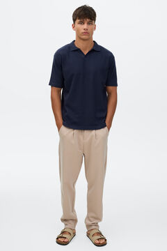 Inside Plain short sleeve polo shirt