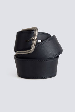 Springfield Faux leather topstitched belt