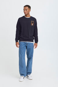 Blend Sweatshirt com gola redonda