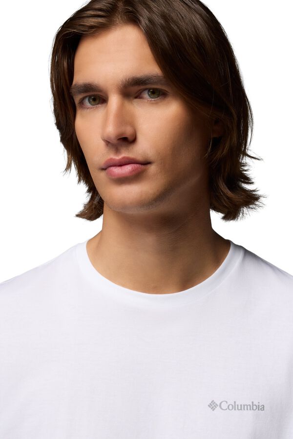 Columbia Cotton basic T-shirt white