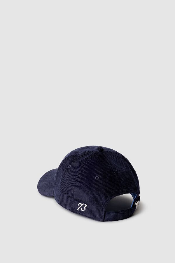 Pepe Jeans Bon&eacute; de bombazina com log&oacute;tipo azul