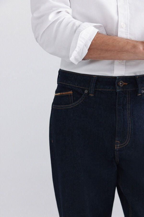 Springfield Desized wash regular fit jeans blue