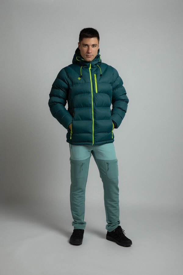 Izas Chaqueta rellena de fibra repelente al agua verde