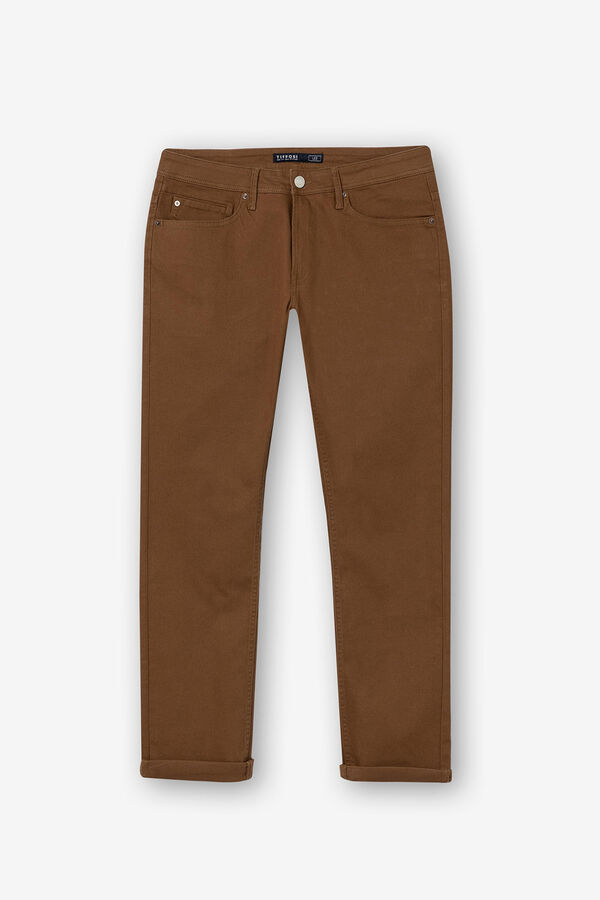 Springfield Leo comfort fit trousers smeđa