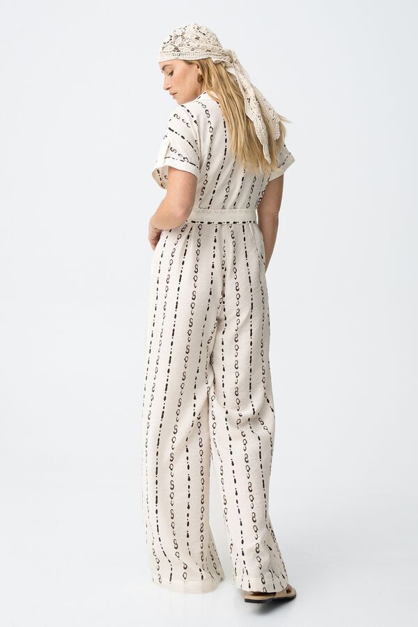 Tiffosi Short-sleeved jumpsuit brown