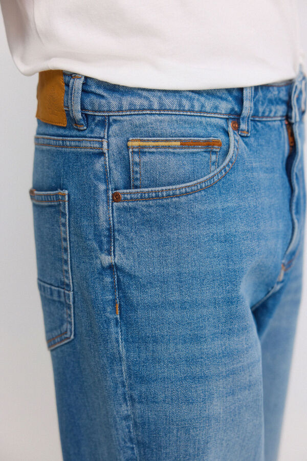 Springfield Jeans lavado medio sobretintado regular fit azul