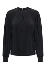 Springfield Long-sleeved modal blouse  crna
