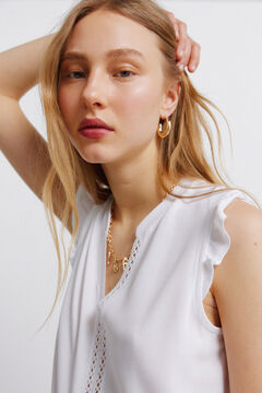 Springfield Lace ruffle T-shirt