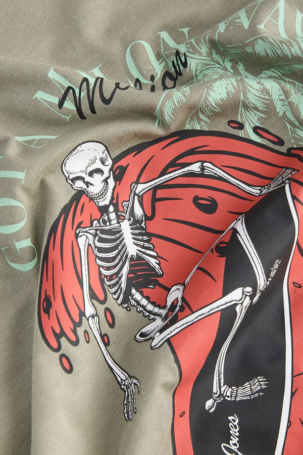 Jack & Jones PLUS Printed short sleeve T-shirt grey