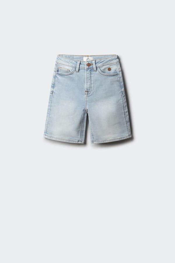 Springfield Kids Bermuda vaquera slim knit ni&ntilde;o azul