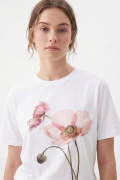 Pieces Camiseta de manga corta con print frontal